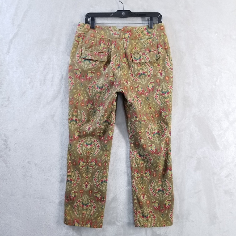 Vintage Pant Suit Women M/8 100% Cotton Floral Straight Leg Blazer Liz Claiborne - Picture 9 of 15